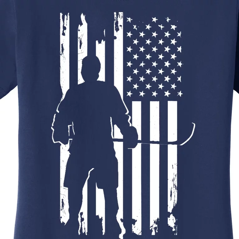 American Flag Hockey - Hockey Women's T-Shirt