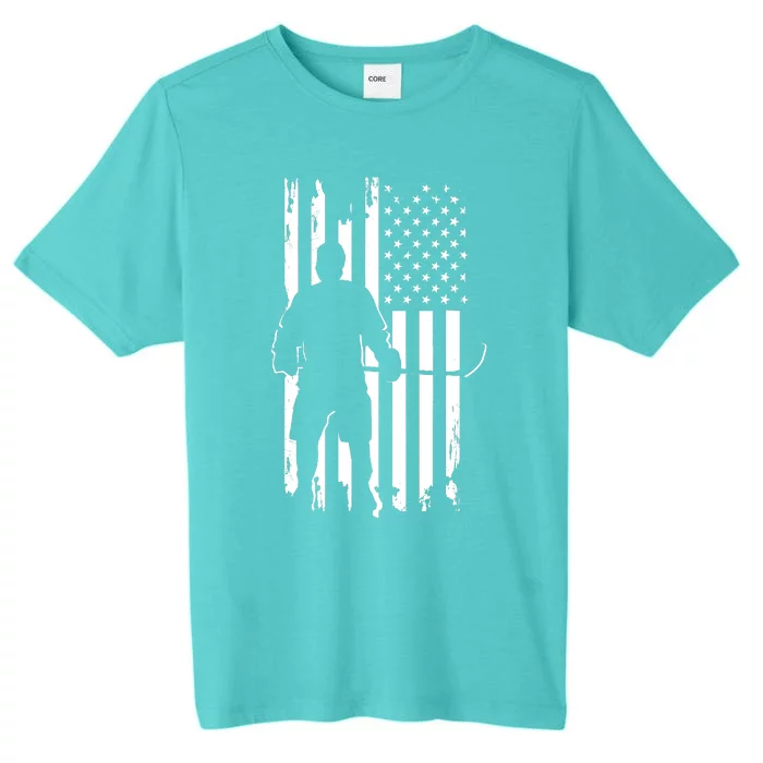 American Flag Hockey - Hockey ChromaSoft Performance T-Shirt