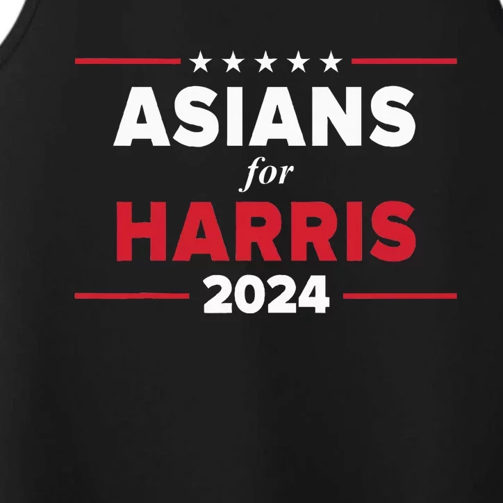 Asians For Harris 2024 Kamala Harris For President Performance Tank