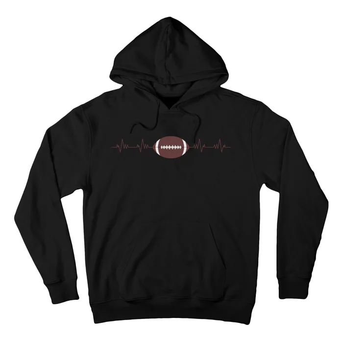 American Football Heartbeat Hoodie