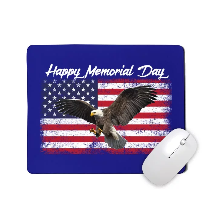 American Flags Happy Memorial Day Gift Mousepad