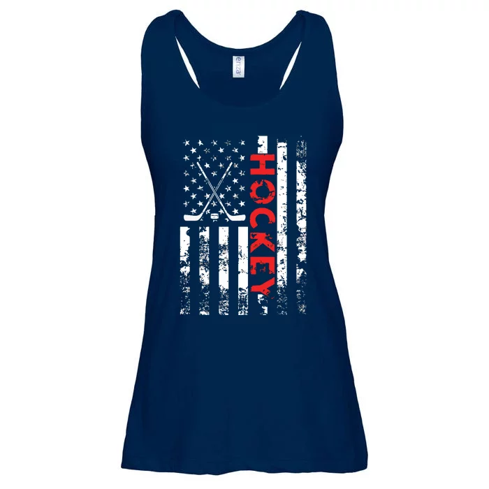 American Flag Hockey Apparel Hockey Ladies Essential Flowy Tank