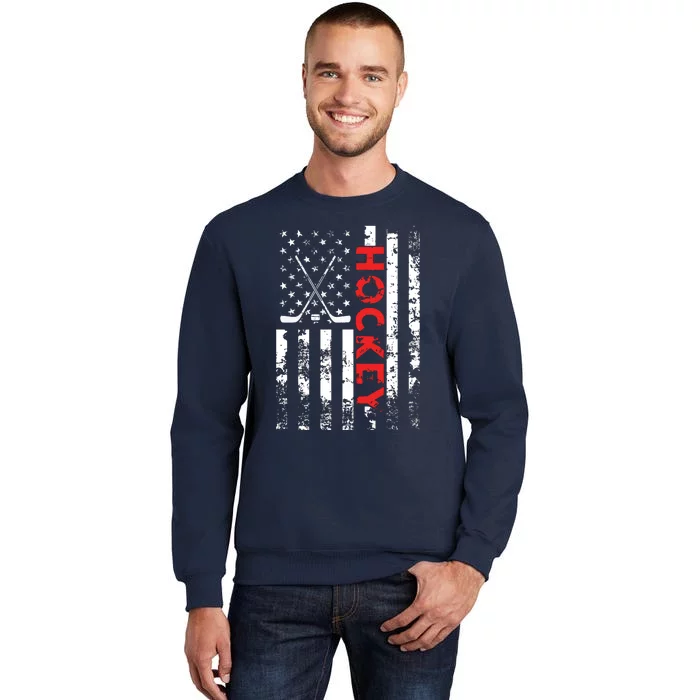 American Flag Hockey Apparel Hockey Tall Sweatshirt