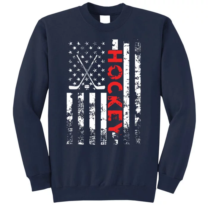 American Flag Hockey Apparel Hockey Tall Sweatshirt