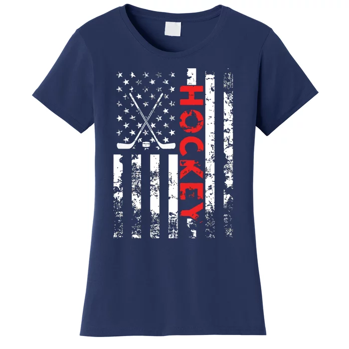 American Flag Hockey Apparel Hockey Women's T-Shirt