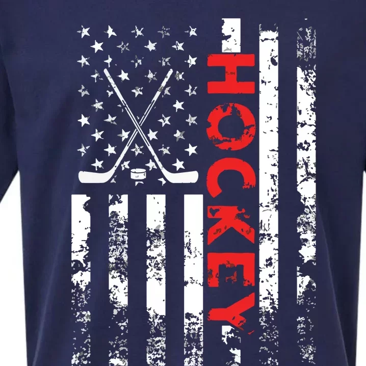 American Flag Hockey Apparel Hockey Sueded Cloud Jersey T-Shirt