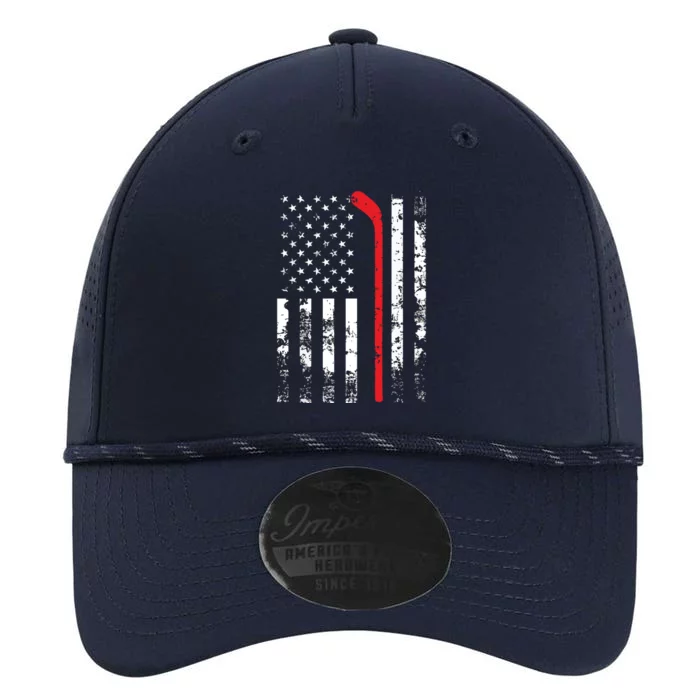 American Flag Hockey USA Patriotic Gift Performance The Dyno Cap