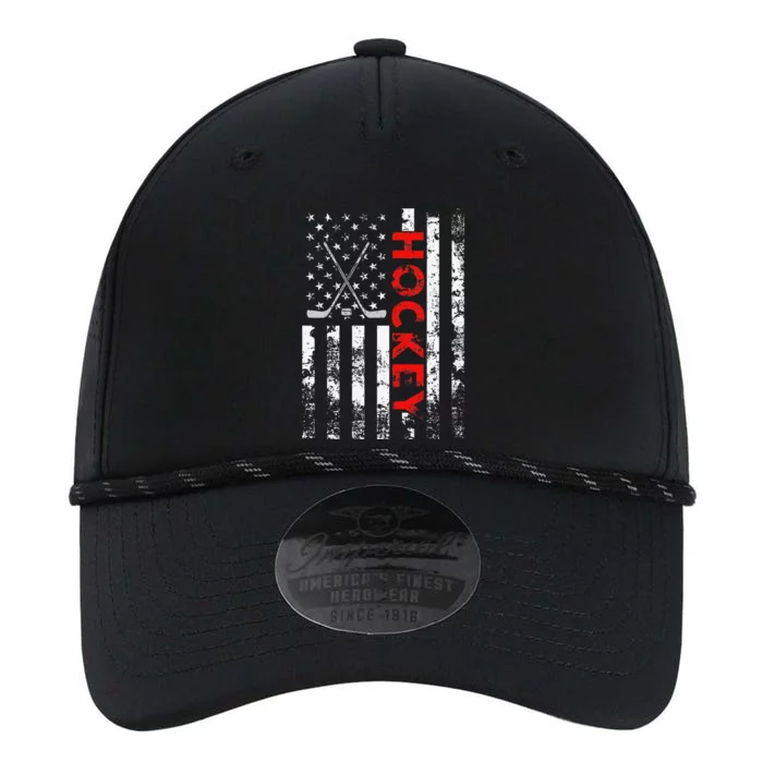 American Flag Hockey Usa Patriotic Gift Performance The Dyno Cap