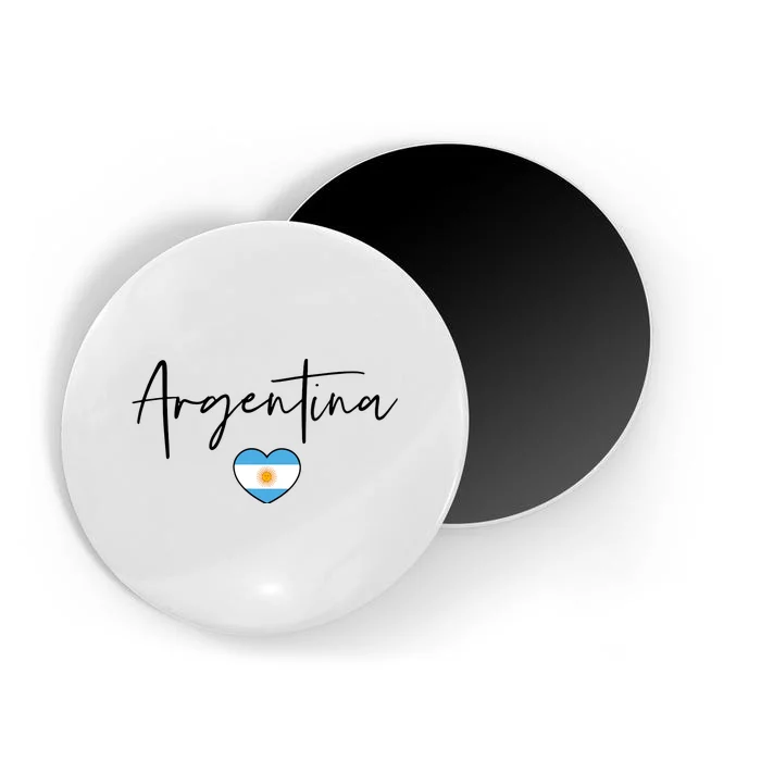 Argentina Flag Heart Argentina Soccer Proud South America Magnet