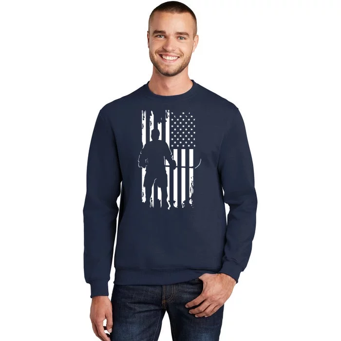 American Flag Hockey USA Patriotic Gift Sweatshirt