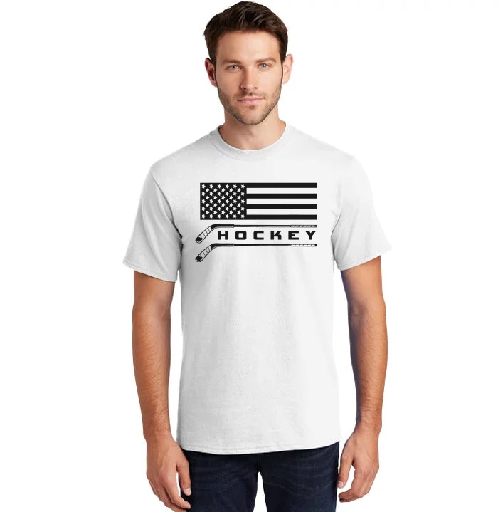 American Flag Hockey Apparel Hockey Tall T-Shirt