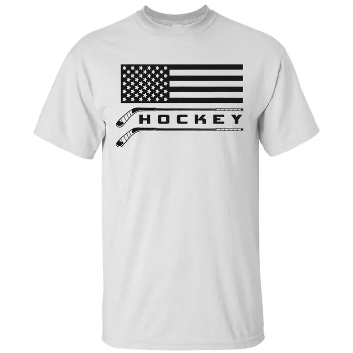 American Flag Hockey Apparel Hockey Tall T-Shirt