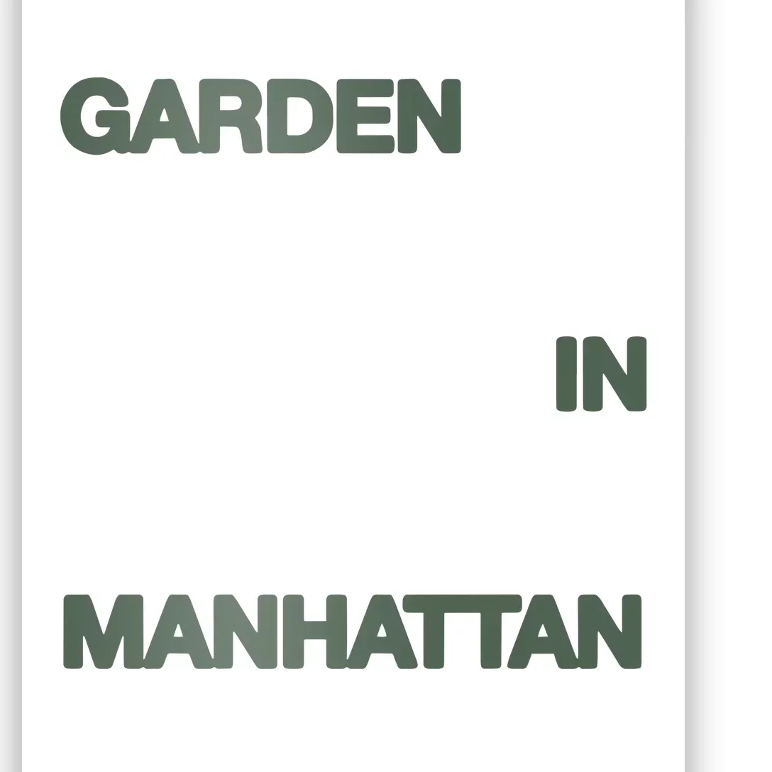 A Flower In The Concrete Garden In Manhattan Poster