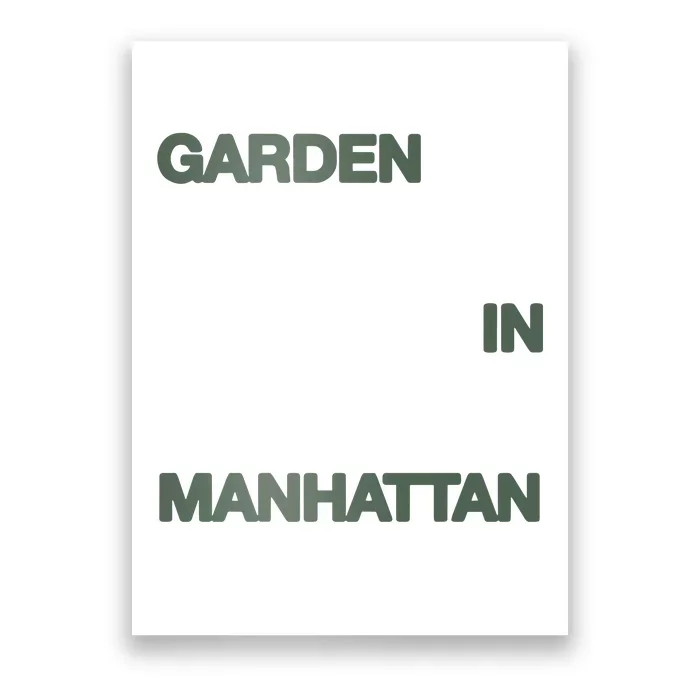 A Flower In The Concrete Garden In Manhattan Poster