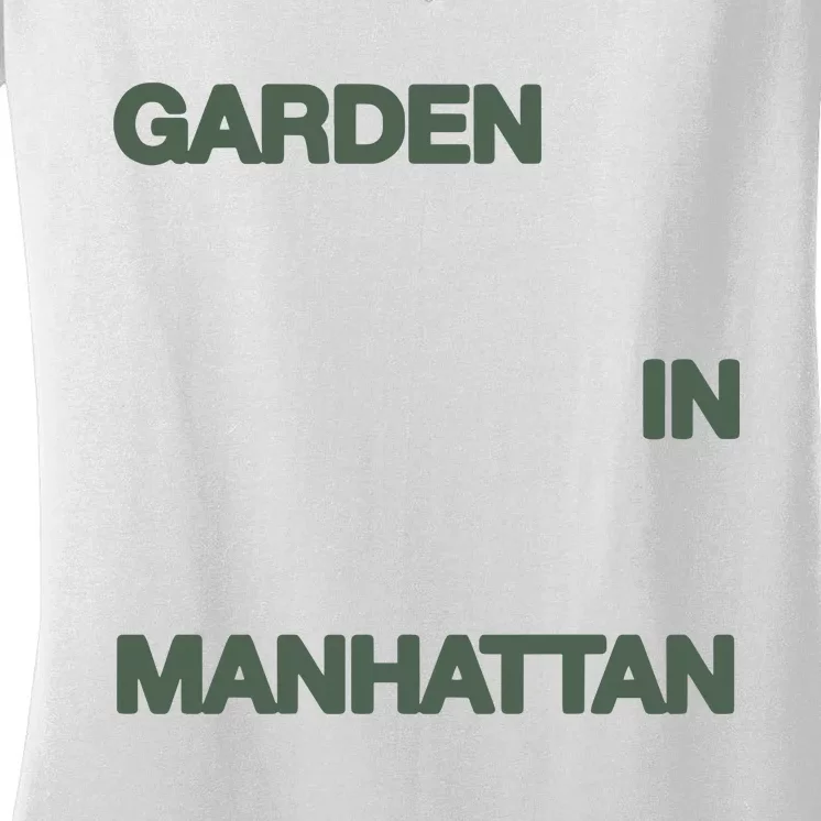 A Flower In The Concrete Garden In Manhattan Women's V-Neck T-Shirt