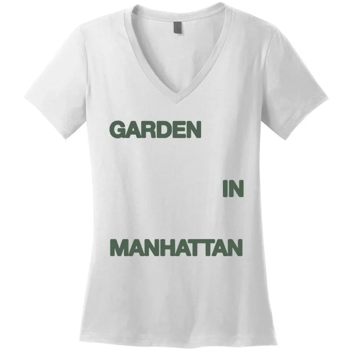 A Flower In The Concrete Garden In Manhattan Women's V-Neck T-Shirt