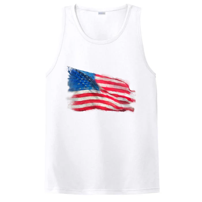 American Flag Independence Day Performance Tank