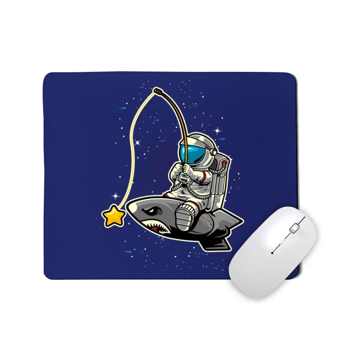 Astronaut Fishing In The Space Mousepad