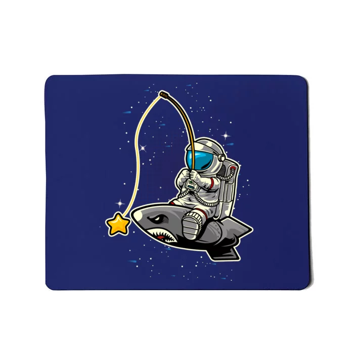 Astronaut Fishing In The Space Mousepad