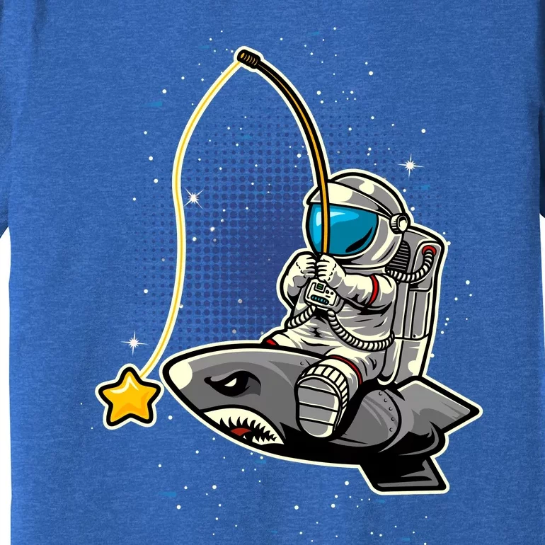 Astronaut Fishing In The Space Premium T-Shirt