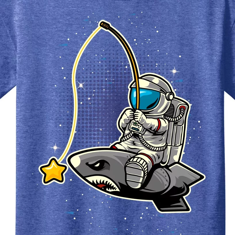 Astronaut Fishing In The Space Kids T-Shirt