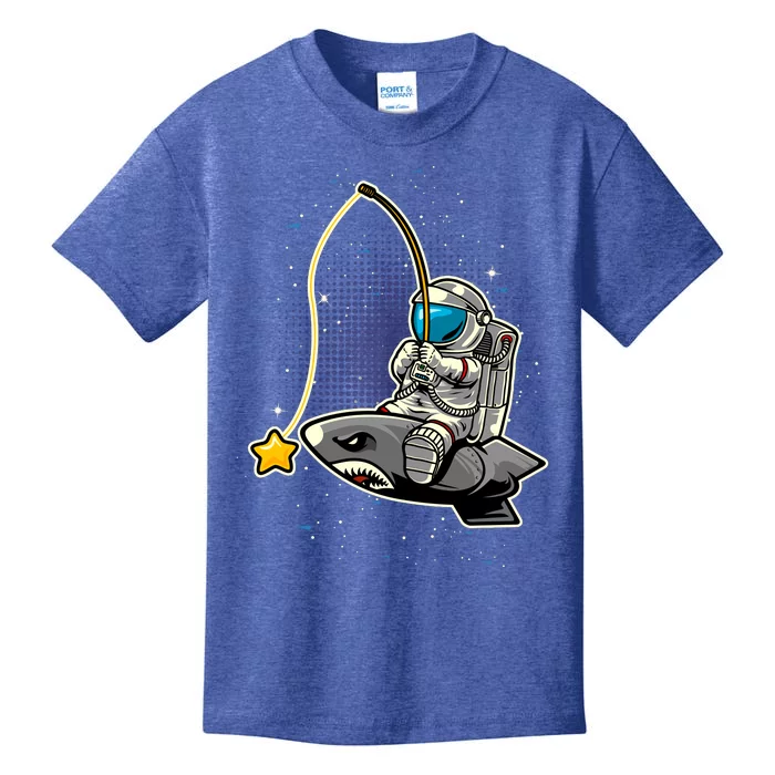 Astronaut Fishing In The Space Kids T-Shirt