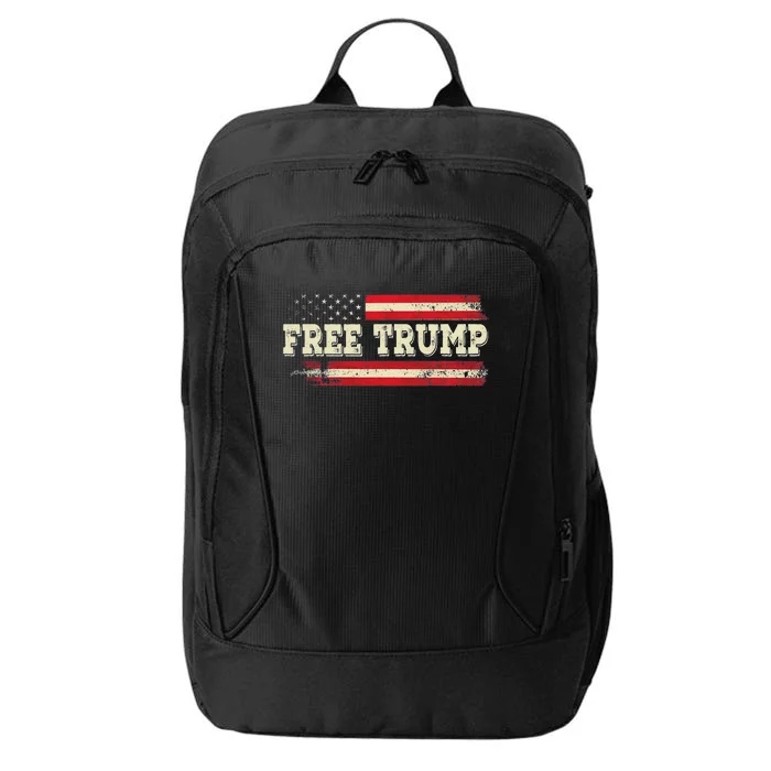 American Flag I Stand With Usa Vintage Free Trump City Backpack