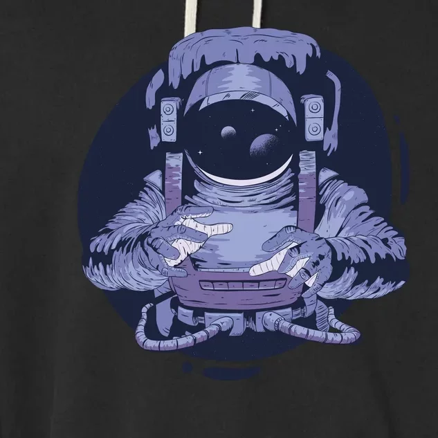 Astronaut Floating In Space Garment-Dyed Fleece Hoodie