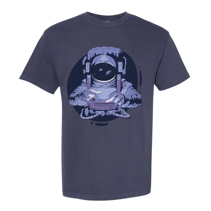 Astronaut Floating In Space Garment-Dyed Heavyweight T-Shirt