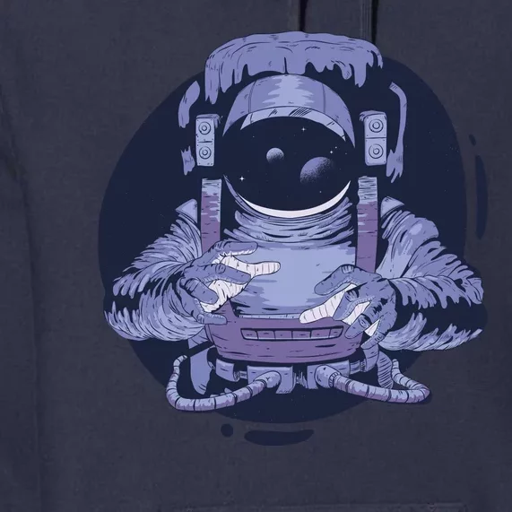 Astronaut Floating In Space Premium Hoodie