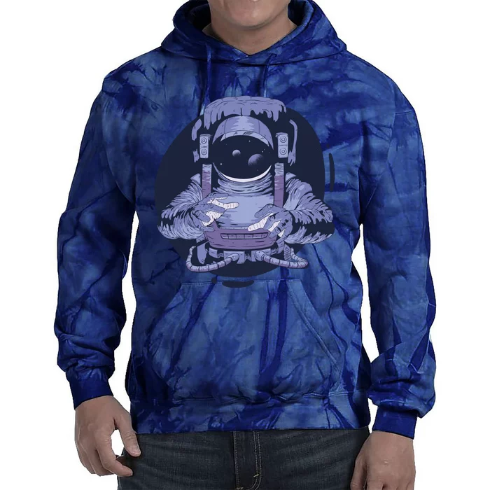 Astronaut Floating In Space Tie Dye Hoodie