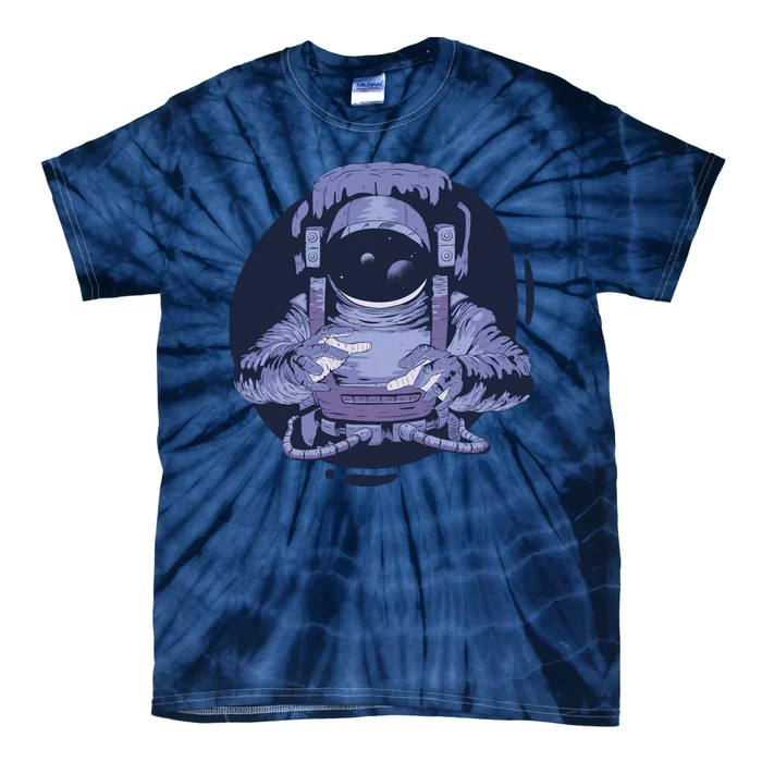 Astronaut Floating In Space Tie-Dye T-Shirt