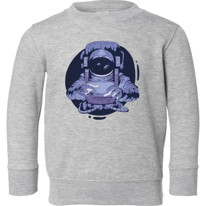 Astronaut Floating In Space Toddler Sweatshirt