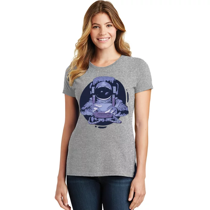 Astronaut Floating In Space Women's T-Shirt