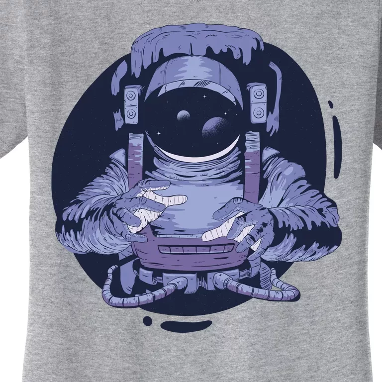 Astronaut Floating In Space Women's T-Shirt