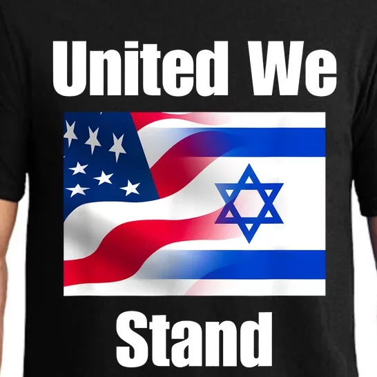 American Flag Israel Flag United We Stand Pajama Set