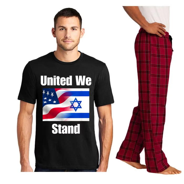 American Flag Israel Flag United We Stand Pajama Set