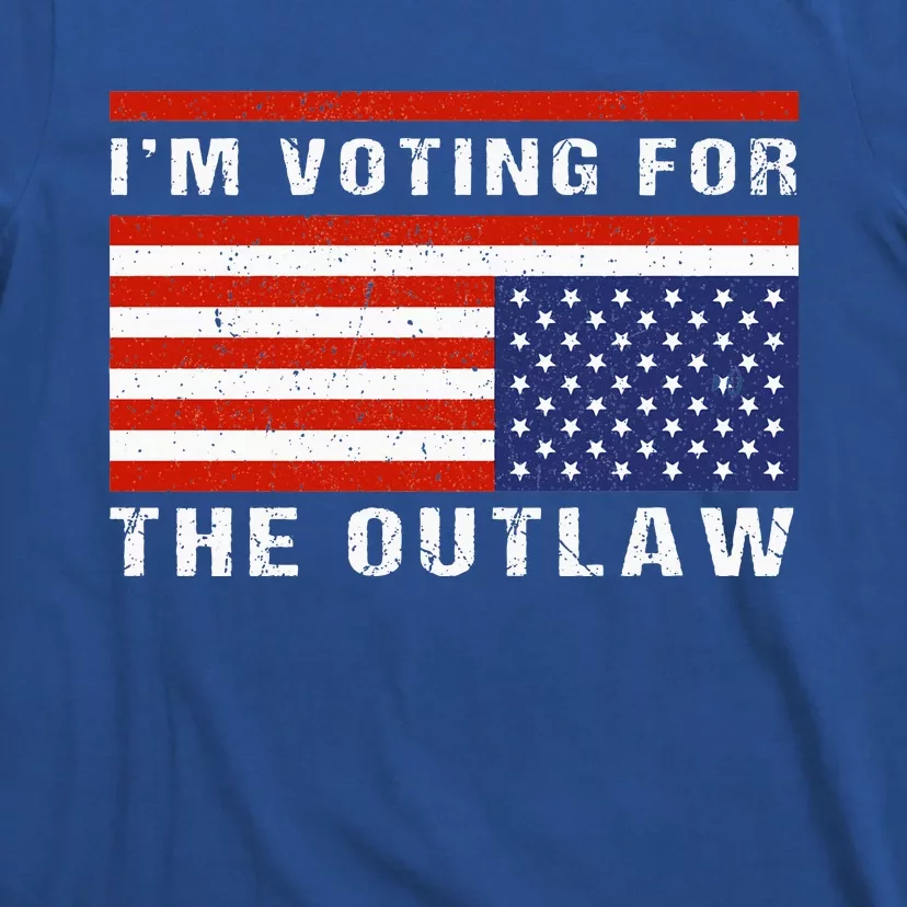 American Flag IM Voting For The Outlaw Trump 2024 T-Shirt