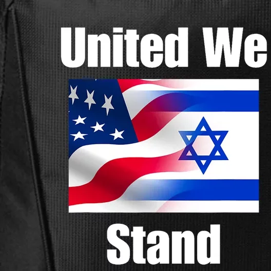 American Flag Israel Flag United We Stand City Backpack