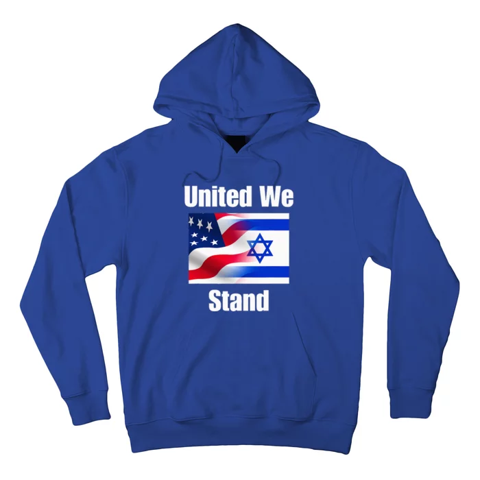 American Flag Israel Flag United We Stand Hoodie