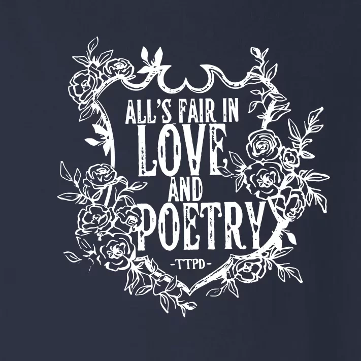 AllS Fair In Love And Poetry The Tortured Poets Toddler Long Sleeve Shirt