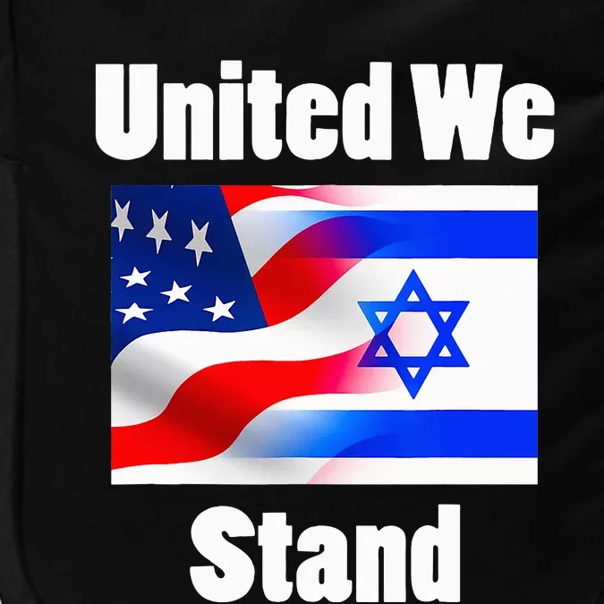 American Flag Israel Flag United We Stand Impact Tech Backpack