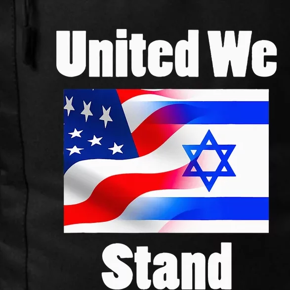 American Flag Israel Flag United We Stand Daily Commute Backpack