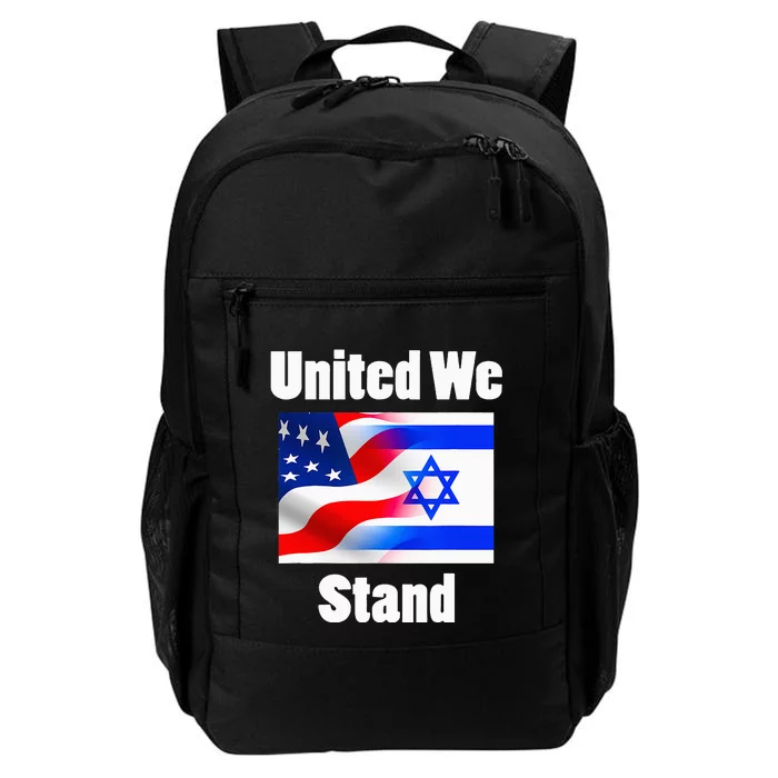 American Flag Israel Flag United We Stand Daily Commute Backpack