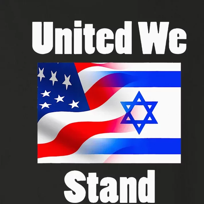 American Flag Israel Flag United We Stand Toddler Long Sleeve Shirt