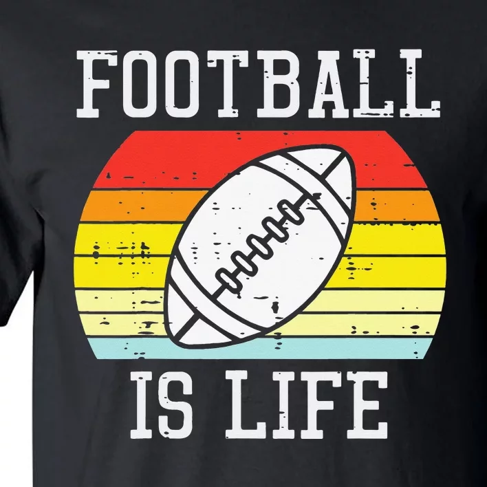 American Football Is Life Sunset Retro Sports Tall T-Shirt