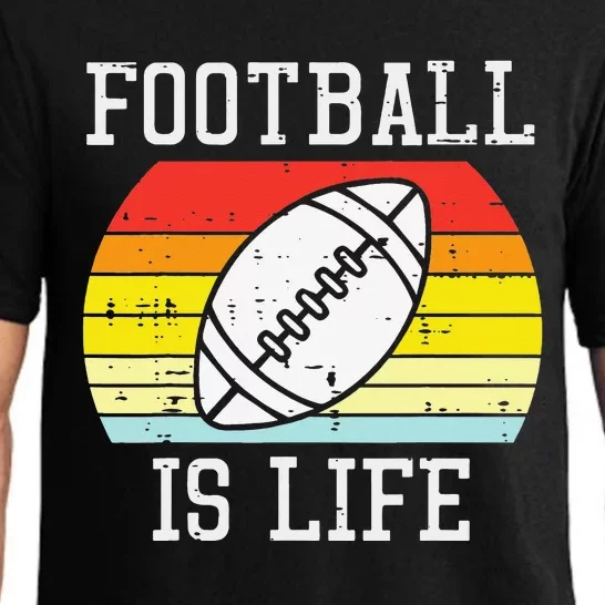 American Football Is Life Sunset Retro Sports Pajama Set