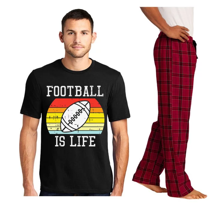 American Football Is Life Sunset Retro Sports Pajama Set