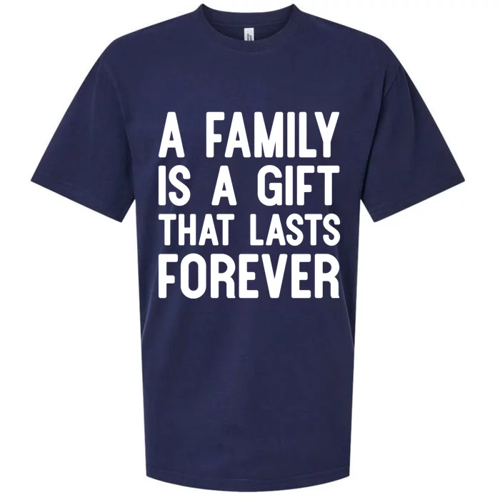 A Family Is A Gift That Lasts Forever Gift Sueded Cloud Jersey T-Shirt