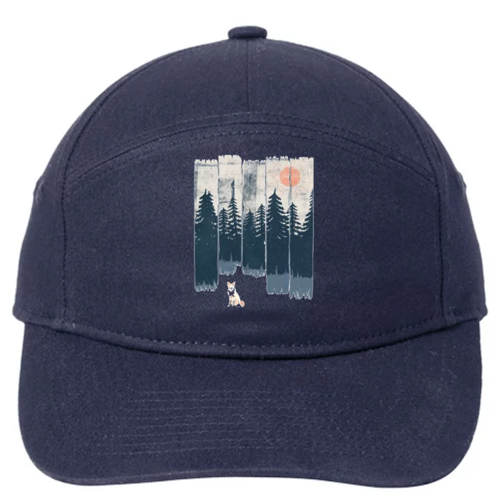 A Fox In The Wild... 7-Panel Snapback Hat